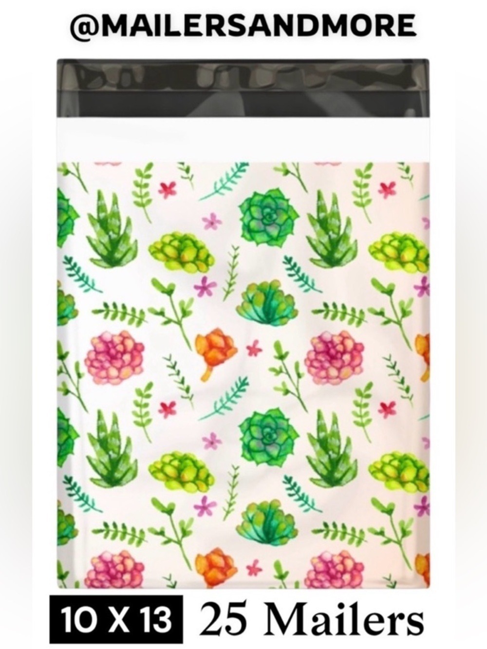 25 10X13 Poly Mailers Succulents  Shipping Envelopes PRICE IS FIRM - Picture 2 of 11